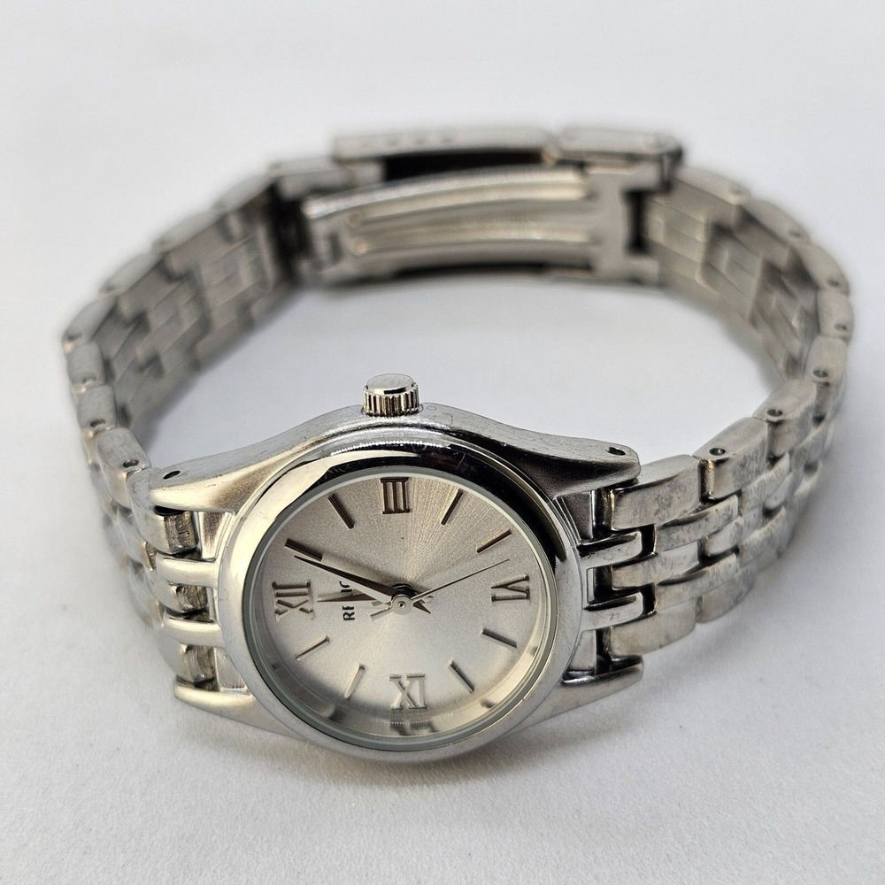 Relic Women's Watch 25MM Gray Dial Case Gray Bracelet Band 7" New Battery